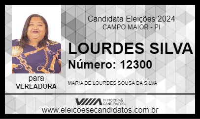 Candidato LOURDES SILVA 2024 - CAMPO MAIOR - Eleições