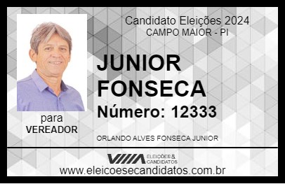 Candidato JUNIOR FONSECA 2024 - CAMPO MAIOR - Eleições