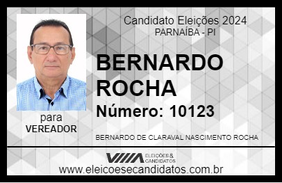 Candidato BERNARDO ROCHA 2024 - PARNAÍBA - Eleições