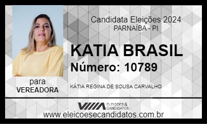 Candidato KATIA BRASIL 2024 - PARNAÍBA - Eleições