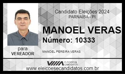 Candidato MANOEL VERAS 2024 - PARNAÍBA - Eleições