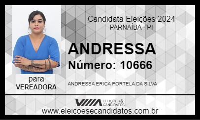 Candidato ANDRESSA 2024 - PARNAÍBA - Eleições