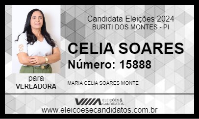 Candidato CELIA SOARES 2024 - BURITI DOS MONTES - Eleições