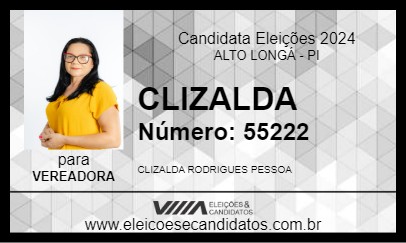 Candidato CLIZALDA 2024 - ALTO LONGÁ - Eleições