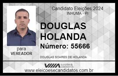 Candidato DOUGLAS HOLANDA 2024 - INHUMA - Eleições