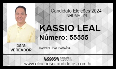 Candidato KASSIO LEAL 2024 - INHUMA - Eleições