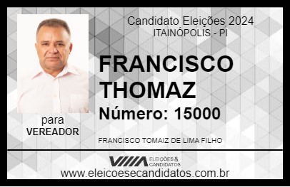 Candidato FRANCISCO THOMAZ 2024 - ITAINÓPOLIS - Eleições