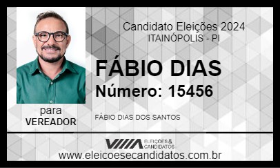 Candidato FÁBIO DIAS 2024 - ITAINÓPOLIS - Eleições