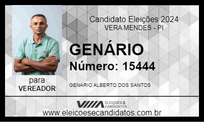 Candidato GENÁRIO 2024 - VERA MENDES - Eleições