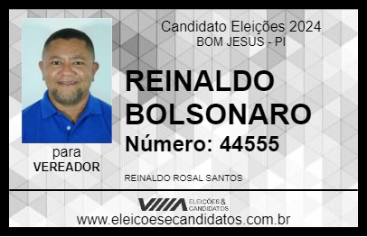 Candidato REINALDO BOLSONARO 2024 - BOM JESUS - Eleições