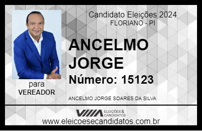 Candidato ANCELMO JORGE 2024 - FLORIANO - Eleições