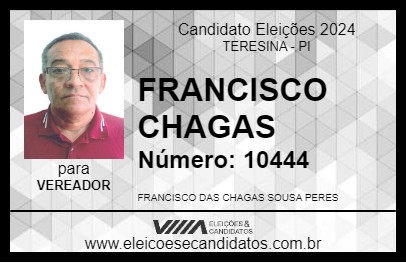 Candidato FRANCISCO CHAGAS 2024 - TERESINA - Eleições