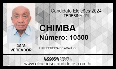 Candidato CHIMBA 2024 - TERESINA - Eleições