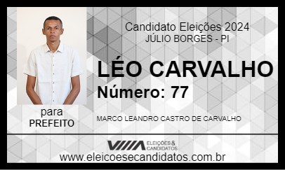 Candidato LÉO CARVALHO 2024 - JÚLIO BORGES - Eleições