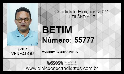 Candidato BETIM 2024 - LUZILÂNDIA - Eleições