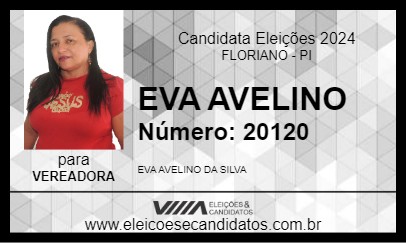 Candidato EVA AVELINO 2024 - FLORIANO - Eleições