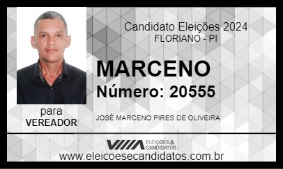 Candidato MARCENO 2024 - FLORIANO - Eleições