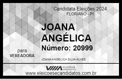 Candidato JOANA ANGÉLICA 2024 - FLORIANO - Eleições