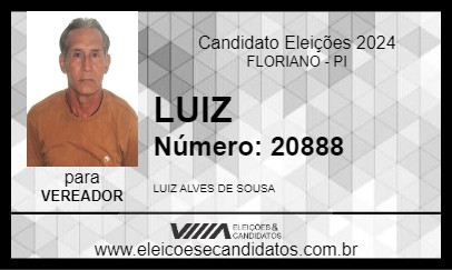 Candidato LUIZ 2024 - FLORIANO - Eleições