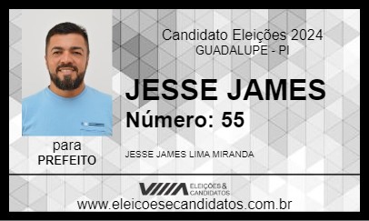 Candidato JESSE JAMES 2024 - GUADALUPE - Eleições