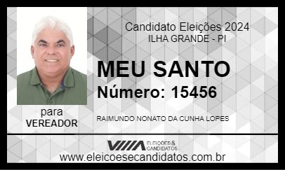 Candidato MEU SANTO 2024 - ILHA GRANDE - Eleições