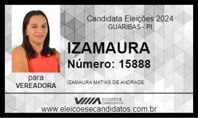 Candidato IZAMAURA 2024 - GUARIBAS - Eleições