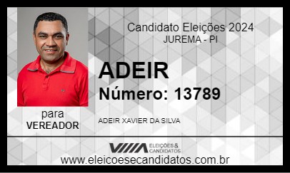 Candidato ADEIR 2024 - JUREMA - Eleições