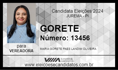 Candidato GORETE 2024 - JUREMA - Eleições