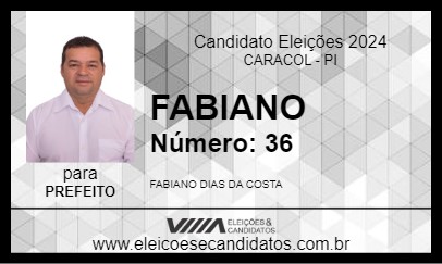 Candidato FABIANO 2024 - CARACOL - Eleições