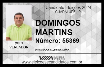 Candidato DOMINGOS MARTINS 2024 - GUADALUPE - Eleições