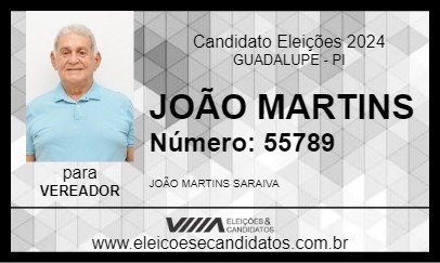 Candidato JOÃO MARTINS 2024 - GUADALUPE - Eleições