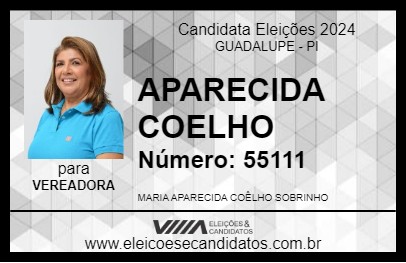 Candidato APARECIDA COELHO 2024 - GUADALUPE - Eleições