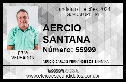 Candidato AERCIO SANTANA 2024 - GUADALUPE - Eleições