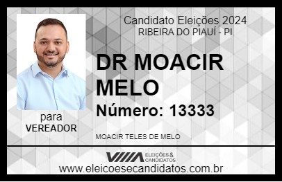 Candidato DR MOACIR MELO 2024 - RIBEIRA DO PIAUÍ - Eleições