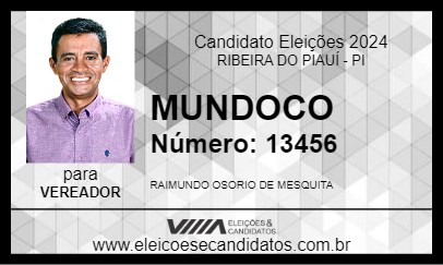 Candidato MUNDOCO 2024 - RIBEIRA DO PIAUÍ - Eleições