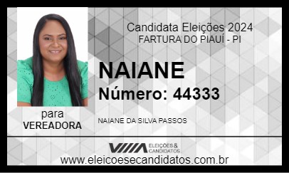 Candidato NAIANE 2024 - FARTURA DO PIAUÍ - Eleições