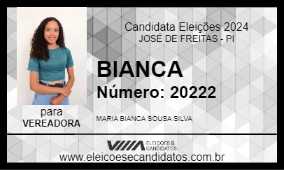 Candidato BIANCA 2024 - JOSÉ DE FREITAS - Eleições