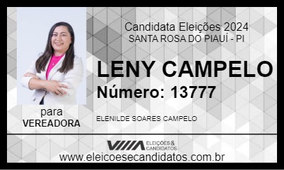 Candidato LENY CAMPELO 2024 - SANTA ROSA DO PIAUÍ - Eleições