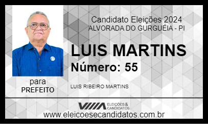 Candidato LUIS MARTINS 2024 - ALVORADA DO GURGUÉIA - Eleições