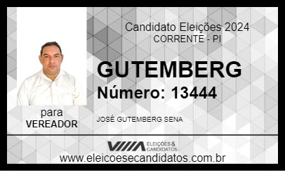 Candidato GUTEMBERG 2024 - CORRENTE - Eleições