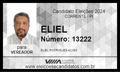 Candidato ELIEL 2024 - CORRENTE - Eleições