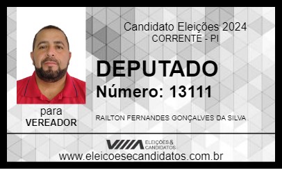 Candidato DEPUTADO 2024 - CORRENTE - Eleições