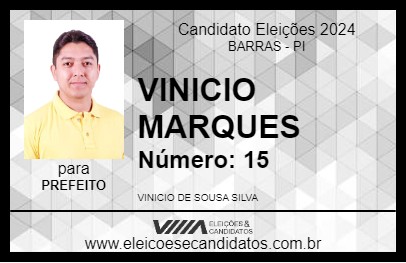 Candidato VINICIO MARQUES 2024 - BARRAS - Eleições