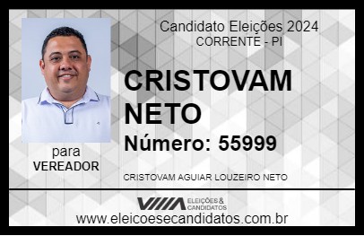 Candidato CRISTOVAM NETO 2024 - CORRENTE - Eleições