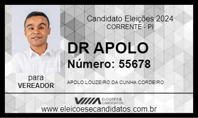 Candidato DR APOLO 2024 - CORRENTE - Eleições