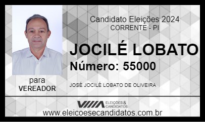 Candidato JOCILÉ LOBATO 2024 - CORRENTE - Eleições