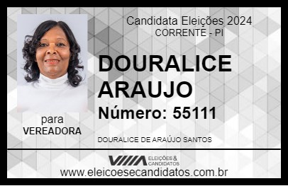 Candidato DOURALICE ARAUJO 2024 - CORRENTE - Eleições