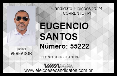 Candidato EUGENIO SANTOS 2024 - CORRENTE - Eleições