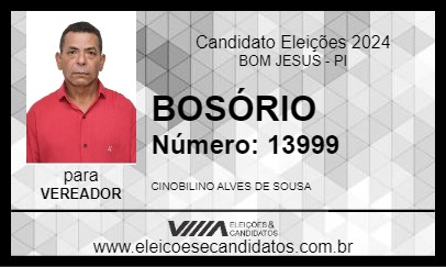 Candidato BOSÓRIO 2024 - BOM JESUS - Eleições