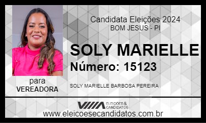 Candidato SOLY MARIELLE 2024 - BOM JESUS - Eleições